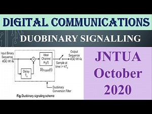 DUOBINARY SIGNALLING#JNTUA October 2020
