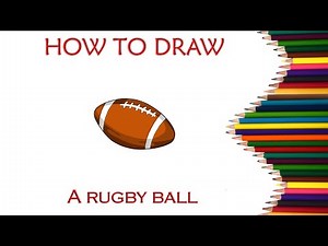 How To Draw A Rugby Ball Step By Step Guide | Easy Drawing