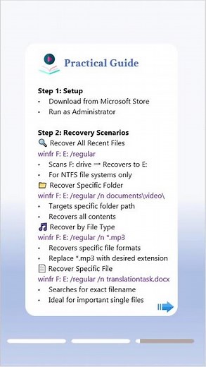 Master Windows File Recovery CMD: Recover Deleted Files#windowstips #cmd #filerecovery