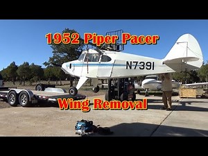 1952 Piper Pacer - Pulling The Wings And Trucking It Home!