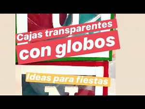 Como hacer cubo transparente con globos para tus fiestas o Baby Shower paso a paso
