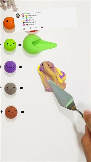 MIXING COLORS BY VIEWER REQUEST EP.423 #clay #art #colors #saijaiartandcraft #shorts