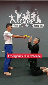 Emergency gun disarm technique taught in KAPAP Krav Maga, to be used when time and mobility is extremely limited. #selfdefense #gundisarm #martialarts #personalsafety #lifeskills #kapapkravmaga #avinardia | Master Leon Koh