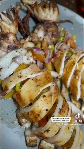 Easy pan grilled squid recipe