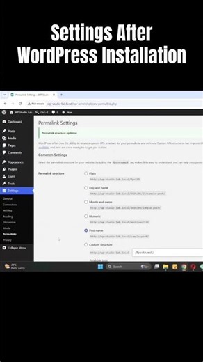 Don’t Miss This Basic Settings After WordPress Installation #shorts