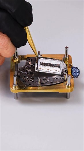 Inspired by the car. Engineered like the car. The Bugatti Tourbillon mirrors @bugatti ‘s design language — from its bold case shape to its dashboard-style time display and engine block mechanism. A new machine, built for the wrist. 52 x 44-mm 18K rose gold case V16 engine block automaton 30-second flying tourbillon Twin power reserve Jumping retrograde hours and retrograde minutes #JacobAndCo #InspiredByTheImpossible | Jacob & Co.