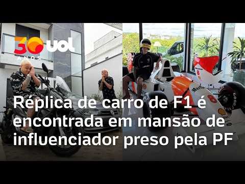 Chrys Dias, amigo de MC Ryan, é preso pela PF em SP; réplica de F1 é apreendida em mansão