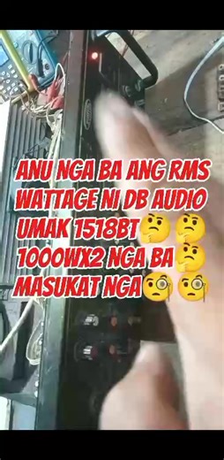 4.2K views · 15 reactions | AUDIO AMPLIFIER REPAIR TIPS AND TRICKS,DB AUDIO UMAK 1518BT RMS WATTS TEST #amplifierrepair #pcbrepair #deadamplifier #amplifiernopower #electronic #repair #free #training #fault #diagnosis #lessons #troubleshooting #troubleshooting #school #course | Jose Sammy Pedrano Tambiga | Facebook