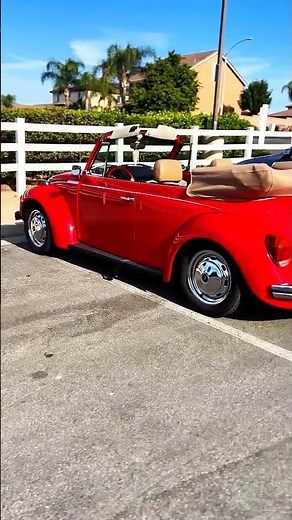 Is This Red Volkswagen Beetle Convertible A Classic Beauty?