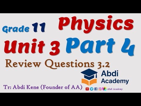 Physics Grade 11 Unit 3 Part 4 | Review Questions 3.2 | Equations of Motion | Stopping Distance | 4.