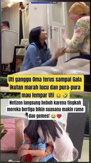 “Uti Ganggu Oma, Gala Ikut Marah 😆 Sampai Pura-Pura Lempar Uti!”#fuji #fujifans #gala#omagala#viral