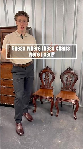 Pair of Victorian Mahogany Hall Chairs – Made to Impress, Not Just to Sit