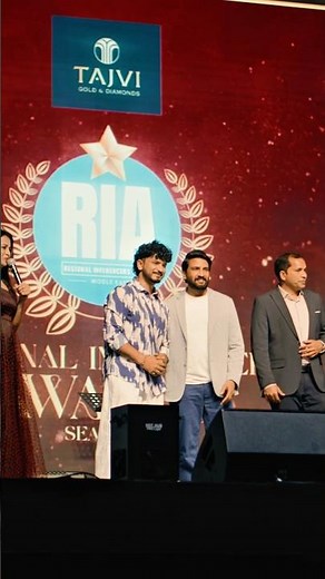 Got an award from actor SANTHANAM in DUBAI🔥