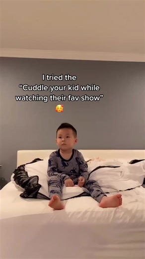 Parenting Challenge: Cuddle Your Child While Watching Their Favorite Show