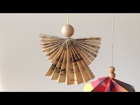 Folding a Christmas Angel