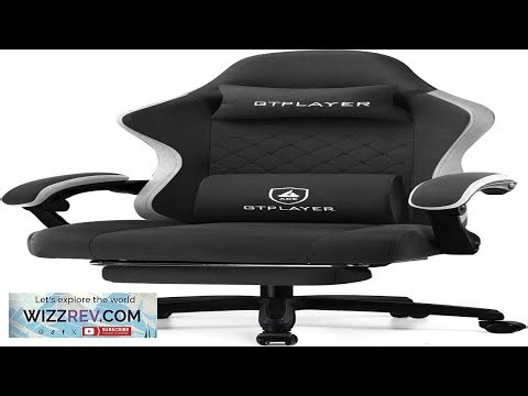 GTPLAYER Gaming Chair Computer Office Chair with Pocket Spring Cushion Linkage Armrests