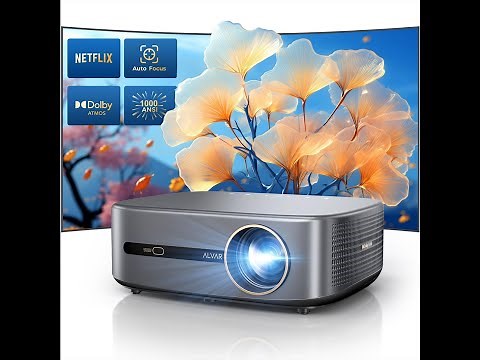 Alvar 4K Projector with WiFi and Bluetooth Review – Pros & Cons – Native 1080P Projector