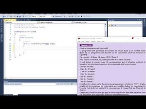 Bases de la programmation n°29 - procédural : exercice28 (conversion binaire)