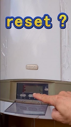 Baxi boiler: how to reset error E01 1