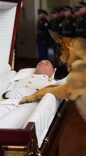 Heartbreaking Moment: Loyal Dog Says Final Goodbye to Fallen Soldier at Funeral 💔 #heartbreaking #sad #dog #germanshepherd #soldier #military #funeral #goodbye #loyalty #mansbestfriend #hero #fallenhero #grief #emotional #cry #respect #veteran #army #marines #navy #airforce #service #sacrifice #love #dogsoftiktok #dogsofinstagram #gsd #k9 #workingdog #militarydog #handler #partner #bestfriend #sadvideo #rip #restinpeace #taps #salute #mourning #loss #devastating #touching #viral #trending #fyp 