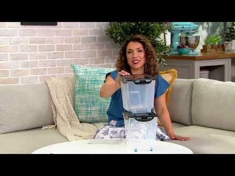 LocknLock Set of 2 Food Storage Bins with Wheels on QVC