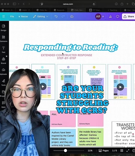adri_teacher on Instagram: "How to Write ECRs Using a Canva Sticky Note Template Teaching students how to write strong Extended Constructed Responses (ECRs) can feel overwhelming — especially when they don’t know where to start or what a complete response should include. This ECR reading response Canva sticky note template breaks the entire writing process into clear, visual steps students can actually follow. Each section of the ECR is organized using sticky notes, making expectations obvious a
