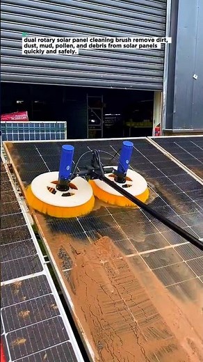 Amazing Dual Rotary Solar Panel Cleaning Brush | Fast & Efficient Solar Panel Cleaning Machine