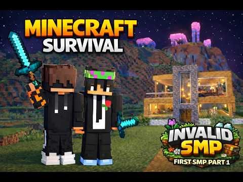 I Stated my survival series at first time on java edition || Invalid Smp Survival series Ep. 1