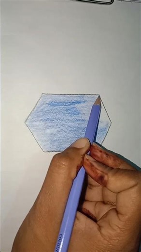 how to draw hexagon step by step ✨ #video #art #viral #shorts