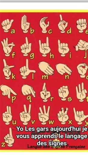 je vous apprends le langage des signes