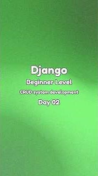 Django Project | Day 02 Build a Task Manager CRUD App with Python & Django