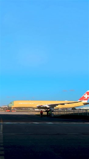 Our first Airbus A350-900 is airborne and on its way to Zurich. ✈️😍 Scheduled to land at 3 p.m., it brings a new chapter in Swiss aviation history closer with every mile. 🇨🇭 To make the wait more exciting, here’s a look back at some of the most stunning moments of our SWISS wanderlust special livery - from the first brush of paint to the final take-off. ✨ We’re counting down the minutes and can’t wait to share this special arrival with you. 📸 Share your excitement with #HBIFA and tag @flyswi