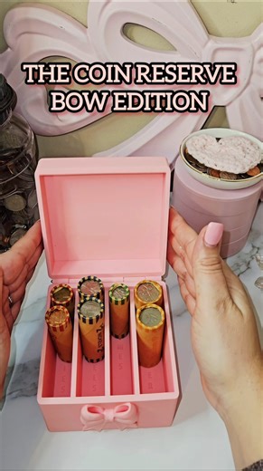 The Coin Reserve Bow Edition Storage Box #coins #coinsorting #coinbase #rolledcoins #budgeting