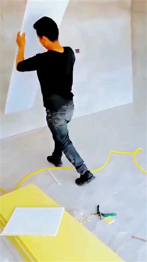 Fastest Way to Install Wall Panels! #shorts