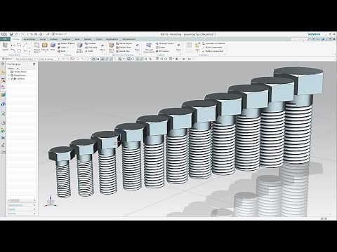 SIEMENS NX 10 - PART FAMILIES - SCREW
