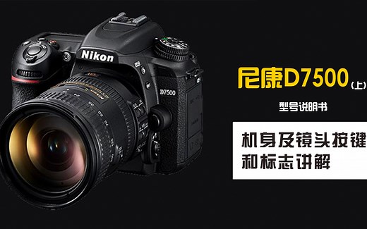 【蚂蚁摄影】尼康D7500（上）相机说明书——机身及镜头按键和标志讲解