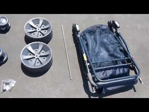 Wonder Wheeler Wide Folding Beach Cart