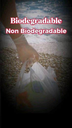 BIODEGRADABLE AND NON BIODEGRADABLE WASTE #biodegradable #nonbiodegradable #shorts #viral#treanding