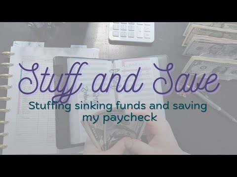 Stuffing and saving my pay | Restarting sinking funds | Cash stash workbook