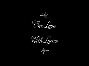 One Love - Bruce Springsteen (Lyrics)