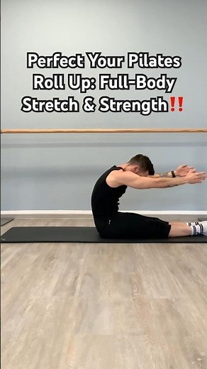 Perfect Your Pilates Roll Up: Full-Body Stretch & Strength!#pilates #pilatesinstructor