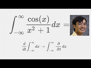 A beautiful result in calculus: Solution using Feynman integration ( Integral cos(x)/(x^2+1) )