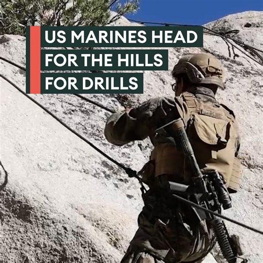 5.3K views · 33 reactions | Scaling cliffs like pros and preparing for seriously tough terrain️ US Marines team up with the UAE Presidential Guard for cliff assault training Catch today’s top military news here ⬇️ https://www.forcesnews.com/news | Forces News | Facebook