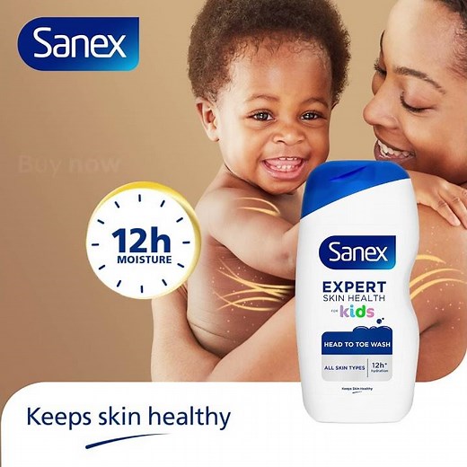Sanex shower gels, soothe sensitive skin
