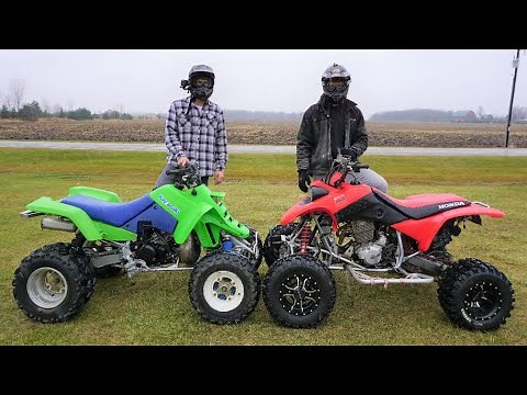 Kawasaki Tecate 250 vs Honda 400ex (2stroke vs 4stroke)