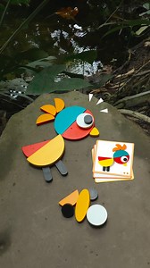 1.3K views | With Ze Geoanimo, simple wooden geometric shapes...