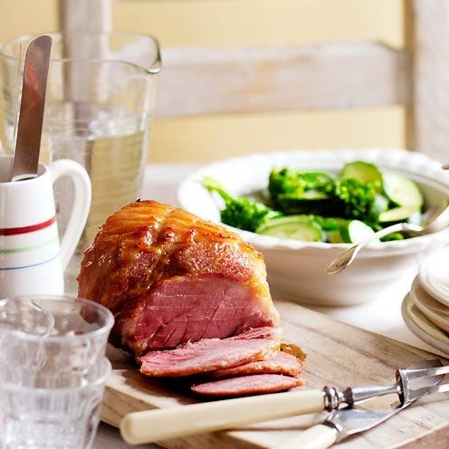 Traditional gammon with parsley sauce recipe