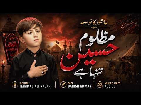 Mazloom Hussain Tanha Hai | New Noha 2026 | Muharram 1448 | Hammad Ali Nagri | Urdu Noha |