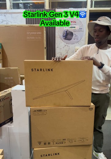 Starlink Gen 3 V4 Kit Price: Ksh.48,000/= Dm to order or call (☎️ 0729 765 922) or visit 🌐www.dekatronics.co.ke 📍We are located at standard building along Kenyatta avenue Nairobi cbd FeatuSpeed: 25 – 220 Mbps (Download), 5 – 20 Mbps (Upload) Latency: 25 – 60 ms Dish: IP67-rated, kickstand mount, -30°C to 50°C Router: Wi-Fi 6, dual-band, 4×4 MU-MIMO, 297m² coverage, 2 Ethernet ports, IP56-rated Cables: 15m Starlink Cable, 1.5m AC Power Cable #starlinkmini #starlinkkenya #starlinkgen3 #kenyantik