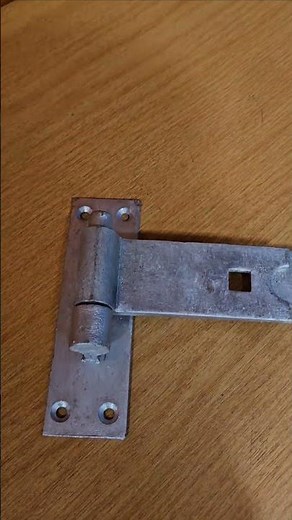 Galvanised Hook and Band Gate Hinges Various Sizes (Heavy Duty Straight Cranked Shed Door Barn)